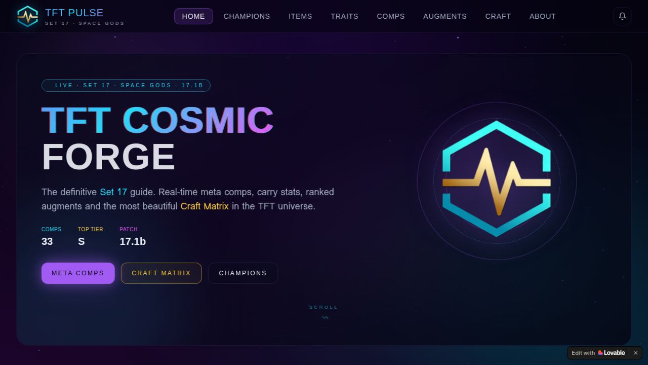 TFT Cosmic Forge